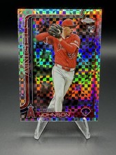 2025 Topps Chrome Update X-Fractor Ryan Johnson Rookie #USC116 Angels