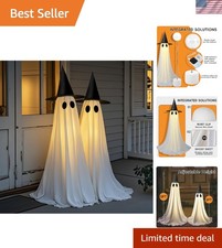 Halloween Ghost Decorations Outdoor Lighted Ghost Kit with Remote 5 FT