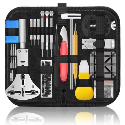 Watch Repair Kit Battery Replacement Tool with Carrying Case and Instructions