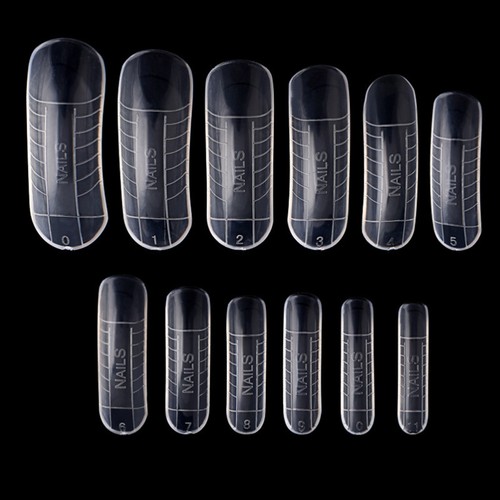 240 Piezas Forma de Uñas Transparente Escala Nail Art Fototerapia Rápida - Imagen 12 de 12