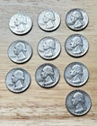 Lot Of 10 1950’s 90% Silver Quarters-1950,51,52,53,54,58(2), 59(3)