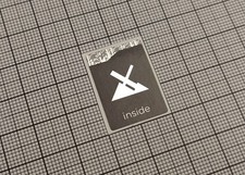 5 x Black  Silver MX Linux Inside v2 Stickers For The Computer Case 18 x 25 mm