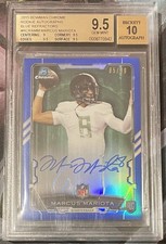Marcus Mariota 2015 Bowman Chrome Rookie Auto Blue Refractor /99 Beckett 9.5