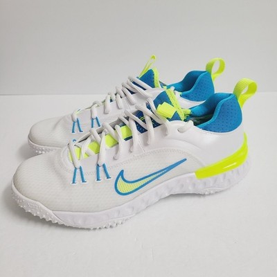 Nike Huarache 9 Elite TF LAX SE Lacrosse Shoes FV6148-100 Size 6.5 White #1