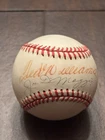Joe DiMaggio Ted Williams SIGNED American Baseball Yankees Red Sox Beckett RARE