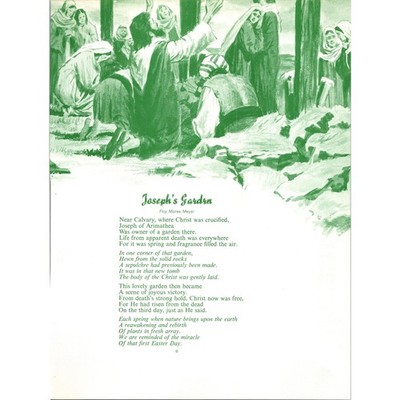 Joseph's Garden Floy Maree Meyer 1970s Poem Retro Kitsch Wall Art SH3