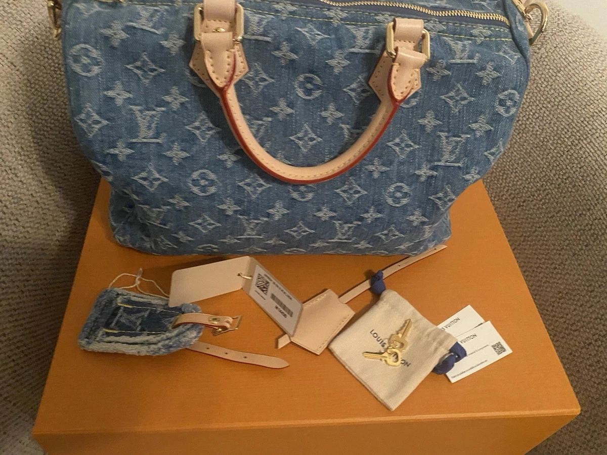 Louis Vuitton Speedy Blue Bags & Handbags for Women for sale - eBay