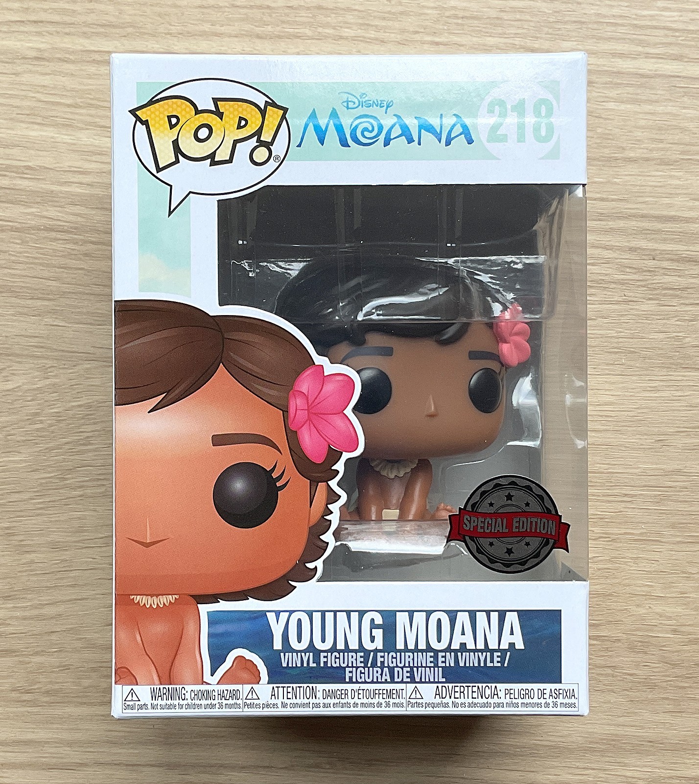 Funko Pop Disney Moana Young Moana #218 + Protector Gratis
