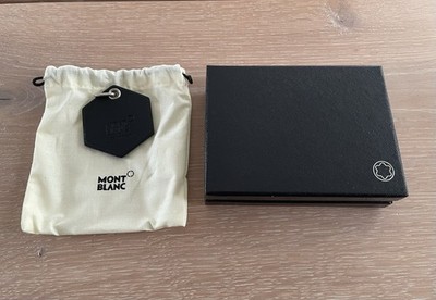 MONTBLANC Anhänger Taschenanhänger Schlüsselanhänger Leder Schwarz Set Etui NEU