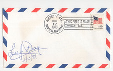 Leonard J. Povey Signed First Day Cover / Autograph Aviator Invented Cuban Eight