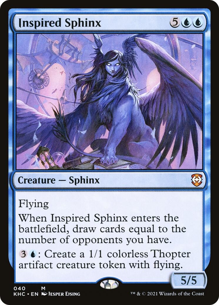 Inspired Sphinx - 40 - NM - Commander: Kaldheim