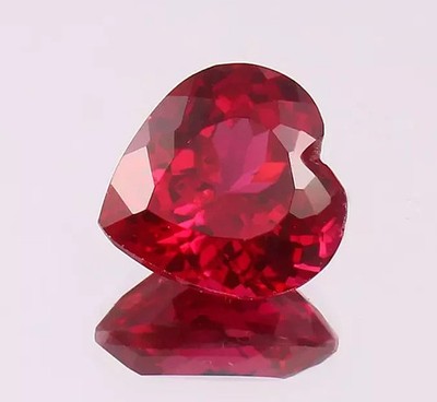 Natural 15 Ct+ Heart Cut Red Ruby Certified Loose Rare Quality Gemstone