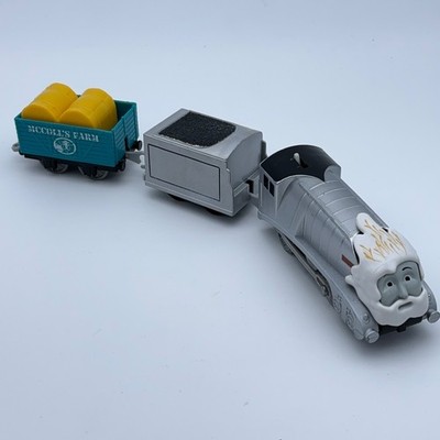 Thomas Trackmaster Snowy Spencer Snow-Covered Rare WORKS Complete Set