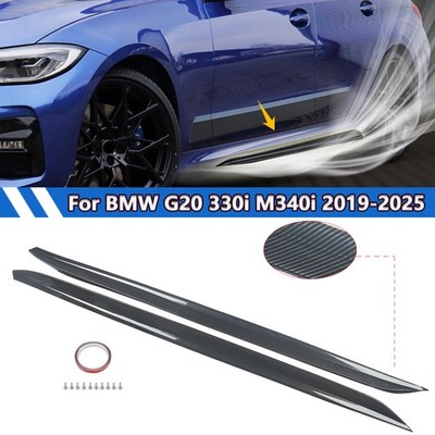 For 2019-23 BMW 3-Series G20 M340i M Performance Side Skirts 2PC Body Kit Carbon