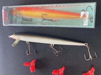 Lot of 2 Rapala Original Floating F-18 Finland & Estonia 7'' Big Game Lure