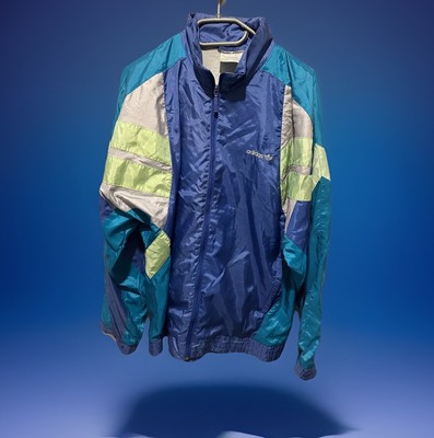 Adidas Windbreaker Jacke Size M     Retro Vintage Track JACKET 90s 90er