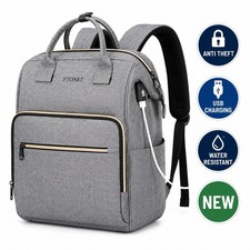 Laptop Backpack 15.6 USB Charging Anti Theft Travel Work School Bag