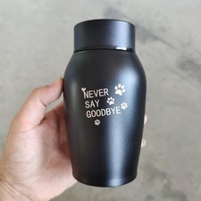 Cremation Urn Jar Holder Keepsake for Dog Cat Pet Ashes Memorial Funeral Box