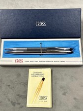 VINTAGE CROSS CENTURY CHROME MECHANICAL PENCIL SET WITH CASE