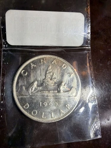 1960 Canada Silver Dollar %80