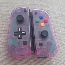 Nintendo Switch Joy-Con Style Wireless Controller Pair Clear Purple