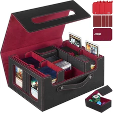 Trading Card Storage Box for MTG, Card Storage Box with Commander Display，Multi-