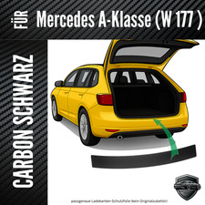 Ladekantenschutz Lackschutzfolie für Mercedes A-Klasse W-177 ab 2018  3D Carbon