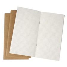 Travelers Notebook Refills Insert Set of 3 Grid Standard Size 100gsm 3 PCS