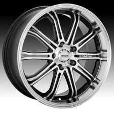 Maxxim 4S Ferris Machined Black 17x7 5x110 / 5x115 40mm (41MB-4S77T15405)