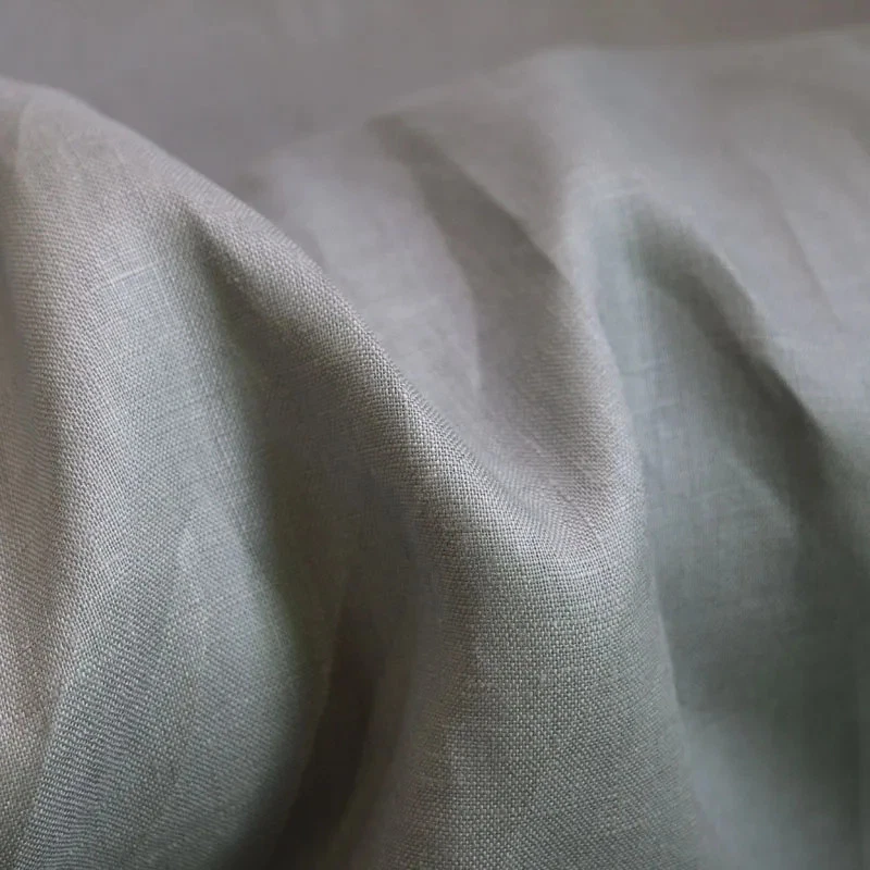 53'' Wide By Yard Solid Pure Linen Material Elegant Clothing Fabric Linen Flax - Image 4 of 4