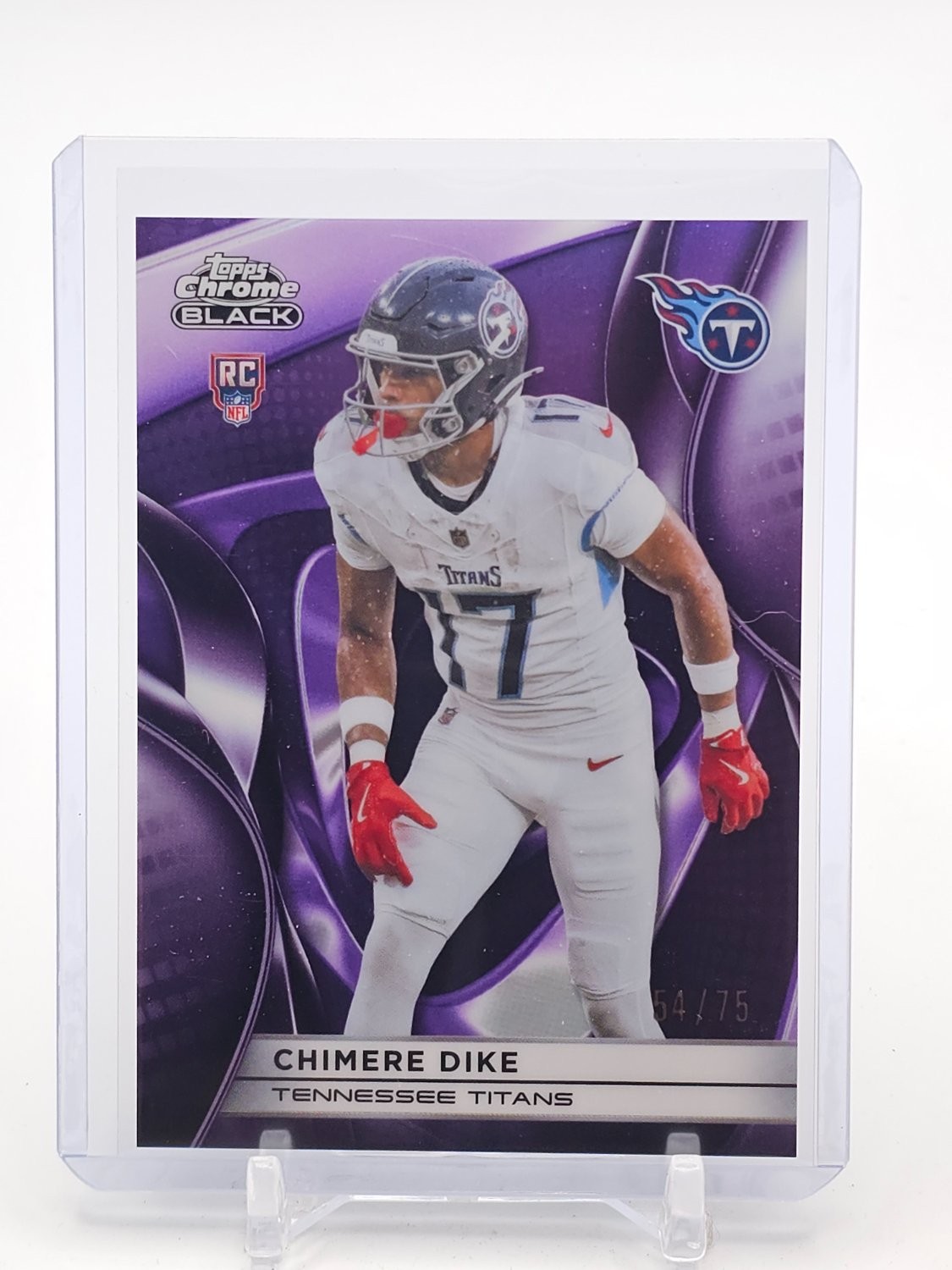 Chimere Dike Topps Chrome Black #149 Purple Refractor