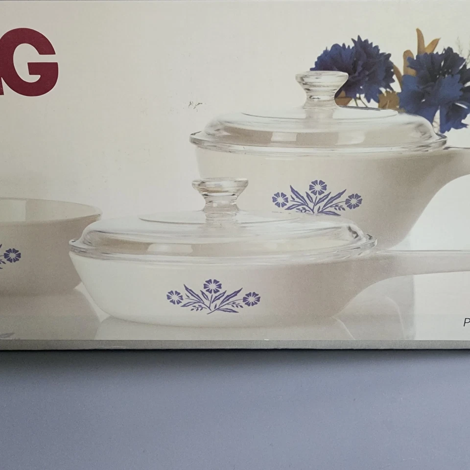 Corning Ware 1985 Sealed Box 5 Piece Menu-Ette Set in Blue Cornflower P-101-COT - Image 2 of 4