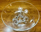 Stuben Crystal Floret Tripod Footed Bowl Signed “Stuben”. Donald Pollard Design