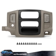 Dash Radio Bezel Climate Trim Panel Vent Beige Fit For 02-05 Dodge Ram 1500-2500 Dash Radio Bezel Climate Trim Panel Vent Beige Fit For 02-05 Dodge Ram 1500-2500