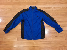 Vintage Starter Boys Full Zip Track Jacket Windbreaker Mesh Lined Blue L 10/12