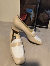 Vintage Iconic Bally Of Switzerland Beige Leather Pumps Sz 7 N