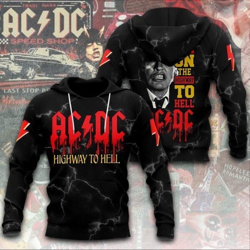 AC/DC Christmas 3D Hoodie T-Shirt, AC/DC 3D Gifts For Fan Hoodie | eBay