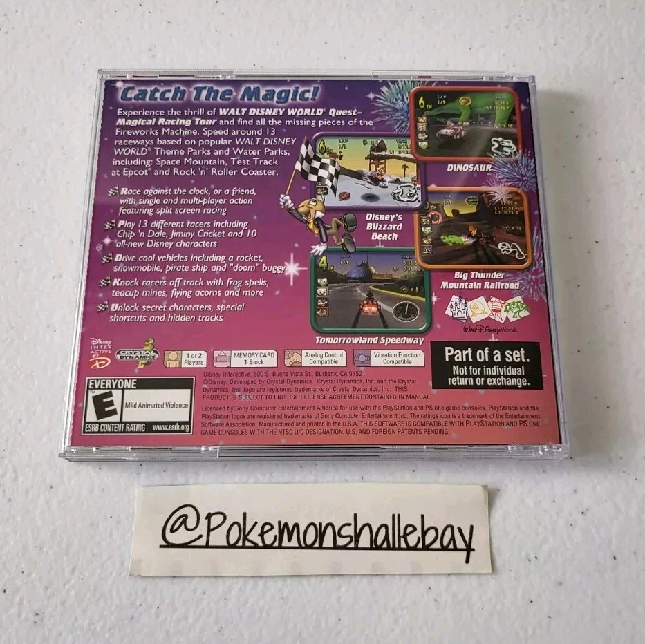 Walt Disney World Quest Magical Racing Tour - Collectors - PS1 *W/ Manual - NTSC - Image 2 of 3