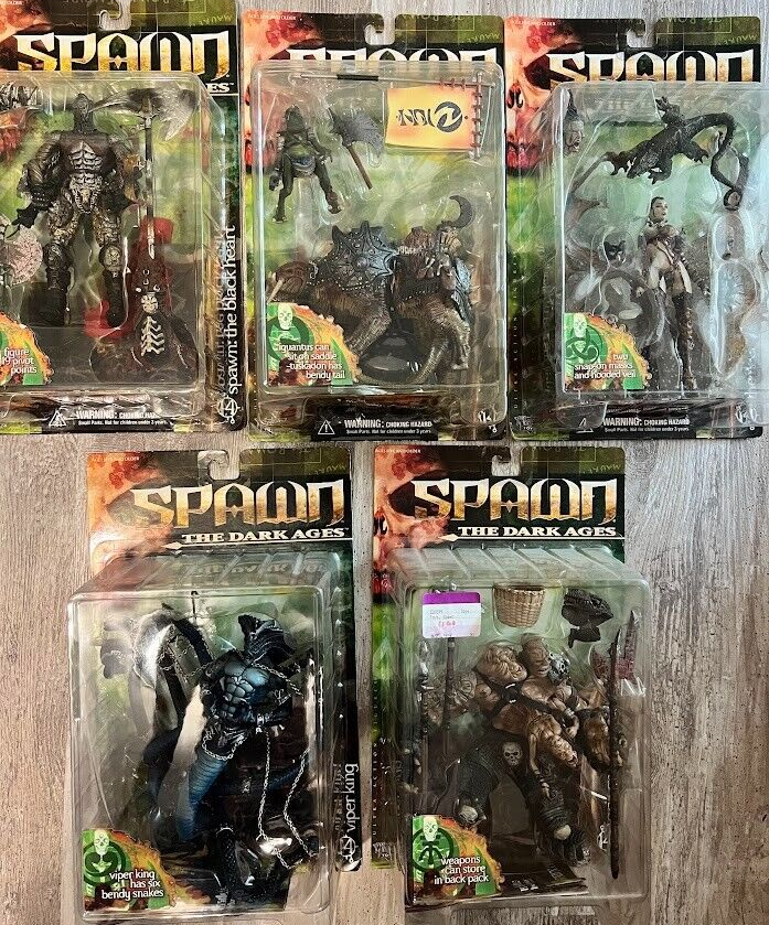 McFarlane Spawn Series Dark Ages series 14 Sealed Lot of 5 McFarlane Spawn Series Dark Ages series 14 Sealed Lot of 5