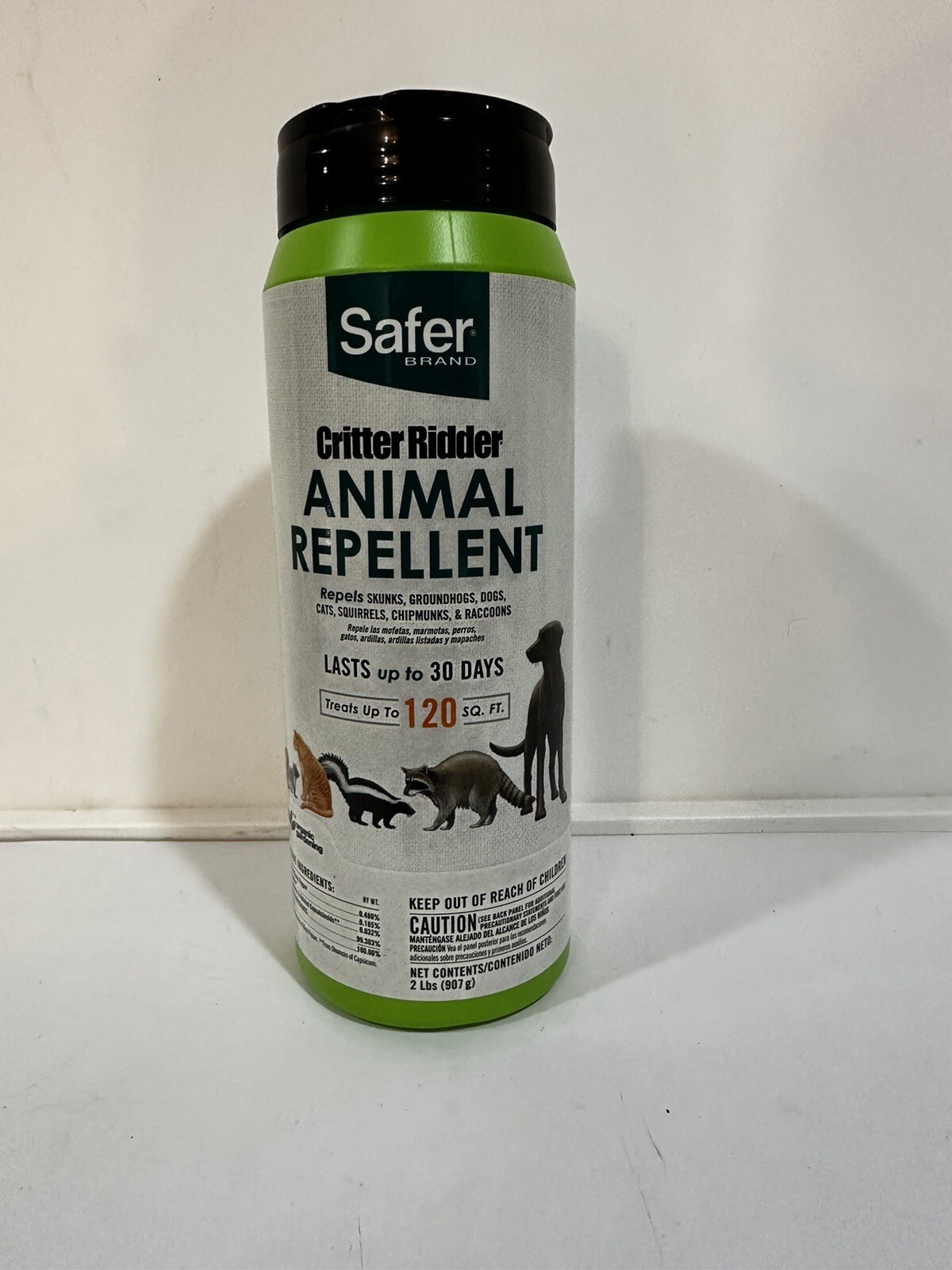 Safer 5926 2 lb Critter Ridder Organic Animal Repellent Repels Raccoons
