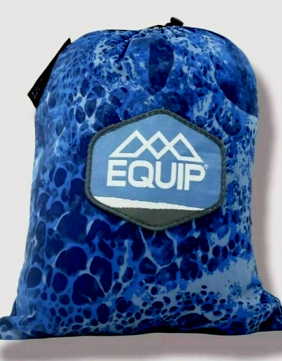 Equip Two Person Travel Tree Hammock- 124 x 77- Blue -1.6lbs -NEW