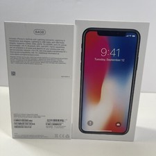 Apple iPhone X 64GB Space Gray Empty Box Only Packaging Original OEM