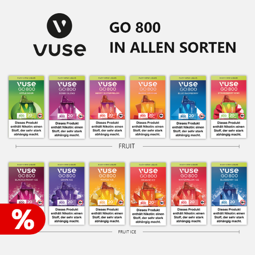 VUSE Go 800 ZÜGE EDITION 20% Rabatt (E-SHISHA) VAPE - Bild 1 von 13