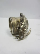 Antique Kangaroo Silverplated Napkin Ring