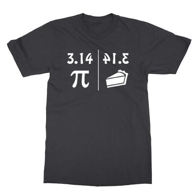 Pi Day Funny Reflection 3.14 Pi Number Pie Math Lover Unisex T-Shirt