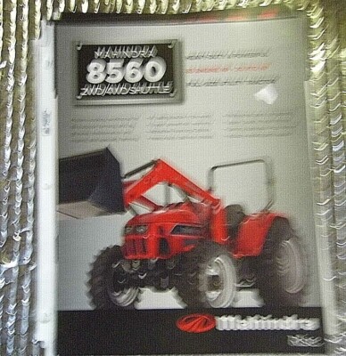 Factory  Dealership Specs Brochure Mahindra 2012 Tractor 8560 2/4WD Shuttle