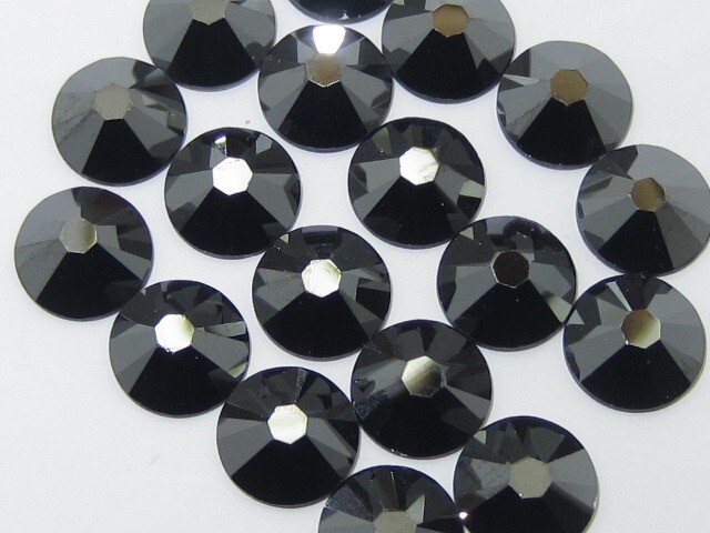 7ss JET HEMATITE (maxima) FLATBACK PRECIOSA Rhinestones 1gr. | eBay