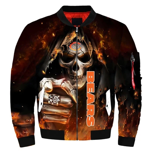 Chicago Bears Men's Flight Bomber Jacket