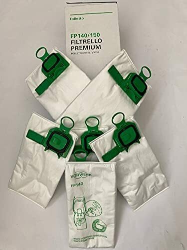 VORWERK FOLLETTO KOBOLD 6 SACCHETTI ORIGINALI PER VK 140-150 FP 140/150