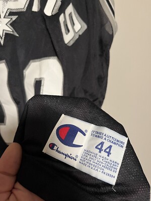 100% Authentic Dennis Rodman Vintage Champion Spurs Jersey Size 44